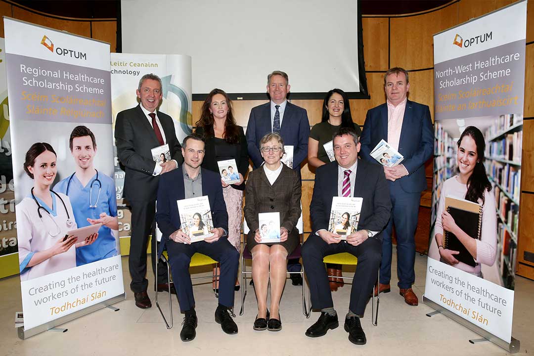 Optum Scholarship Launch with partners from Letterkenny Institute of Technology, Ulster University and National University of Ireland, Galway.